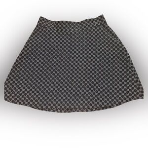 Ann‎ Taylor Skirt, Navy Color, Size 12, Flower Skirt, Pockets, Polyester Blend